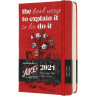 Ежедневник MOLESKINE LE ALICE IN WONDERLAND POCKET 21 (красный) DAL12DC2Y21